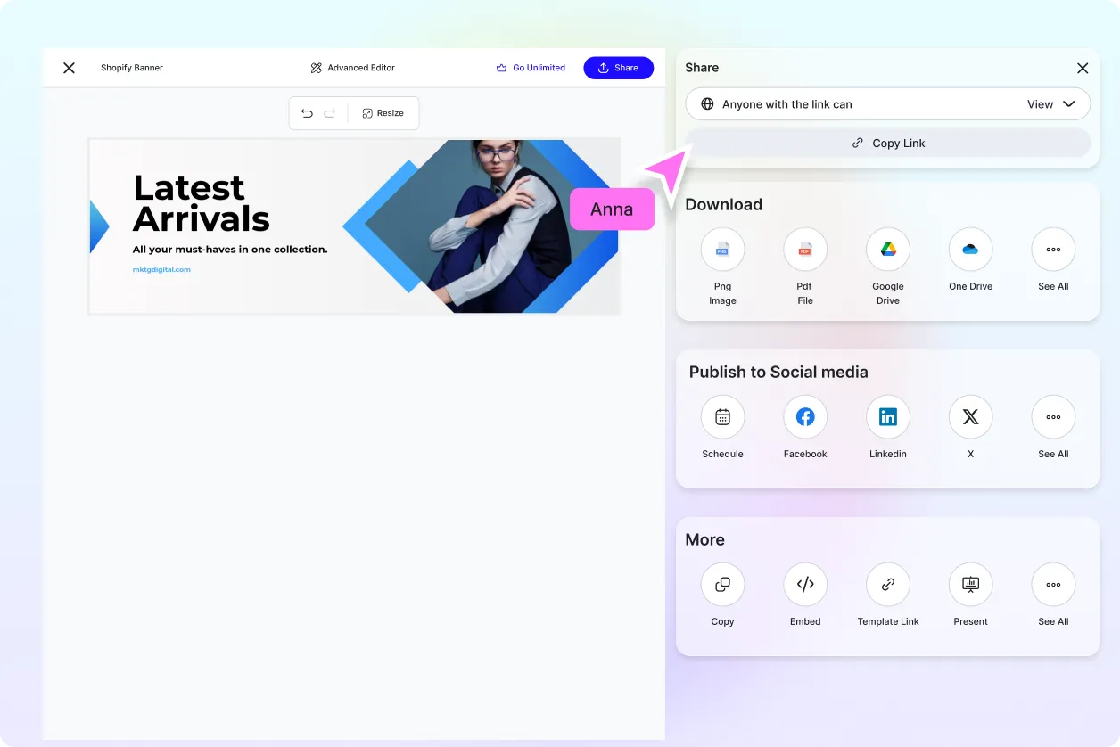 Free AI Shopify Banner Generator, Free Shopify Banner Maker Online